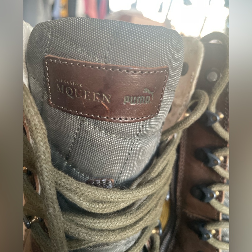 Alexander McQueen X Puma Joust boot green brown size 9 - Picture 10 of 16